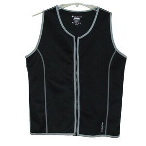 Saunafx Vest Mens XXL black gray Neoprene Sauna Vest Microban Antimicrobial zip